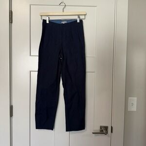 Frances Valentine Lucy Cigarette Pants New Women's Size 0 Navy Blue MSRP $298